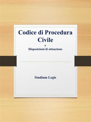 cover image of Codice di procedura civile